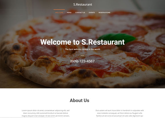 S. Restaurant Theme