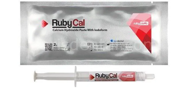 RubyCal kalcija hidroksīda pasta ar jodoformu