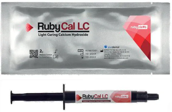 RubyCal gaismā cietējošs kalcija hidroksīds