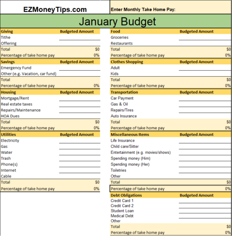 target budget planner