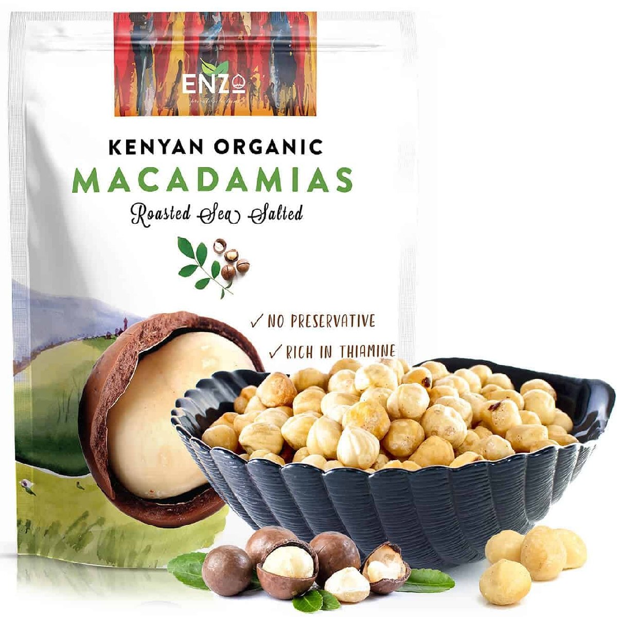 Macadamia Nuts 24 ounce ( 1.5 lb 680g ) Dry Roast Original Sea Salt