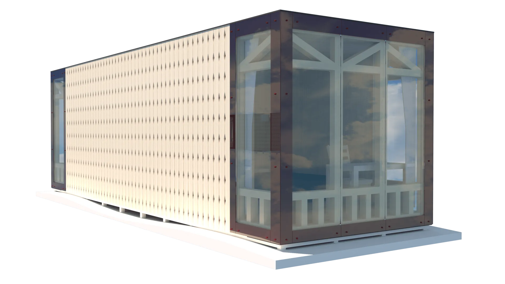 Moduļu mājas 30 m² plānojums