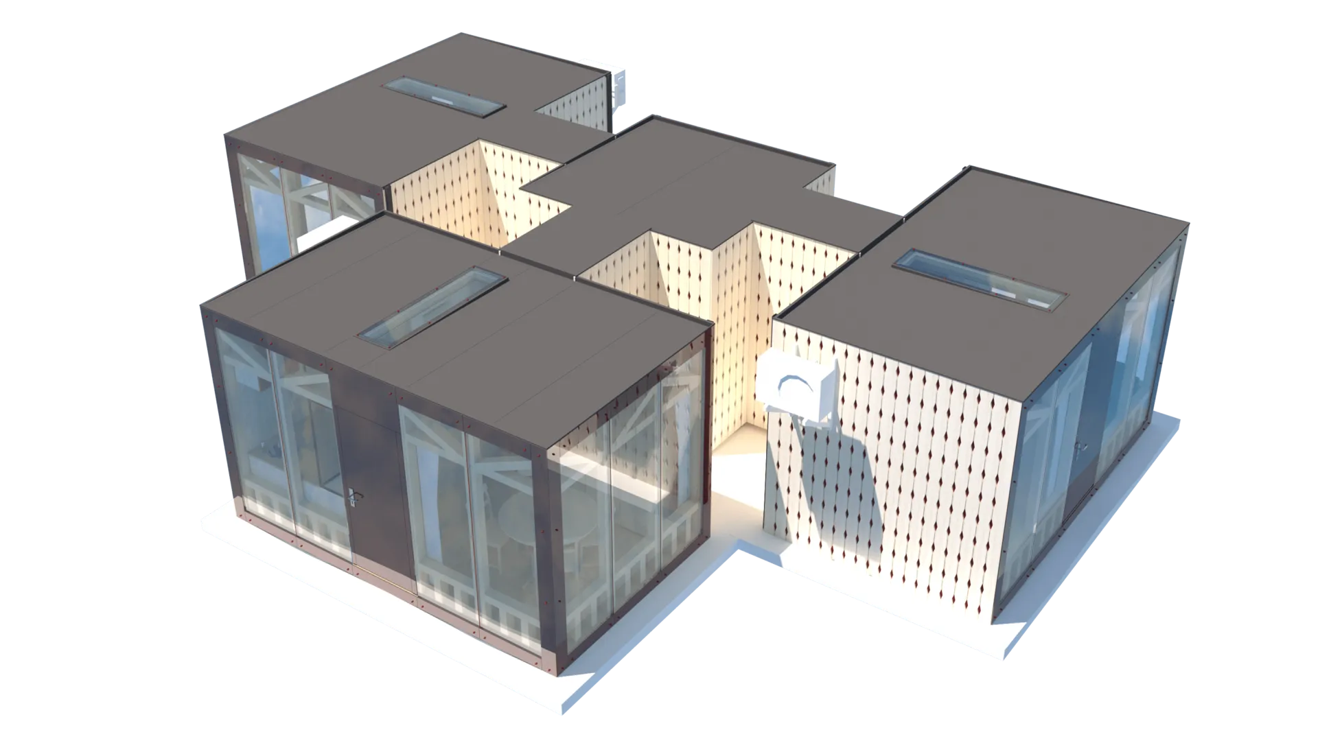 Moduļu mājas 59 m² plānojums
