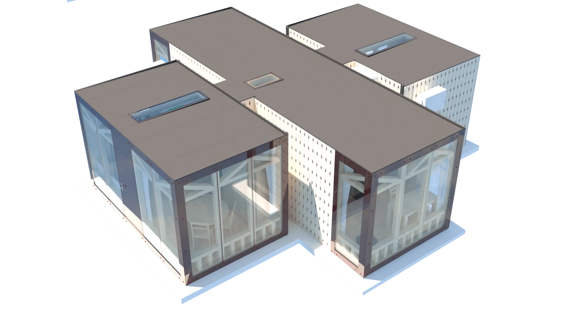 Moduļu mājas 60 m² plānojums