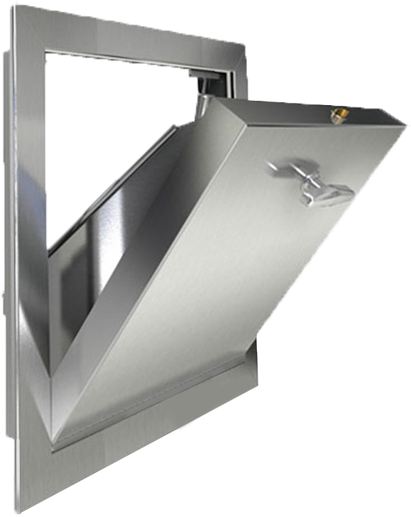 Linen Chute Intake Hopper Doors Segregated Garbage Intake Hopper