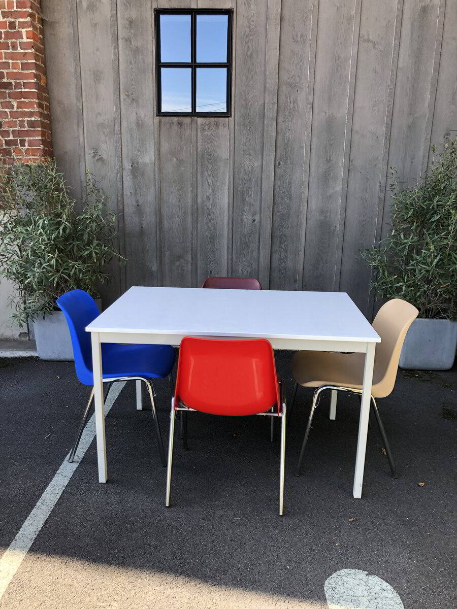 Multifunctionele tafel met 4 stoelen set 120 x 80 x 74 cm code 32