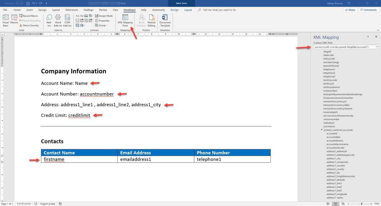 Use Word Templates In Microsoft Dynamics 365