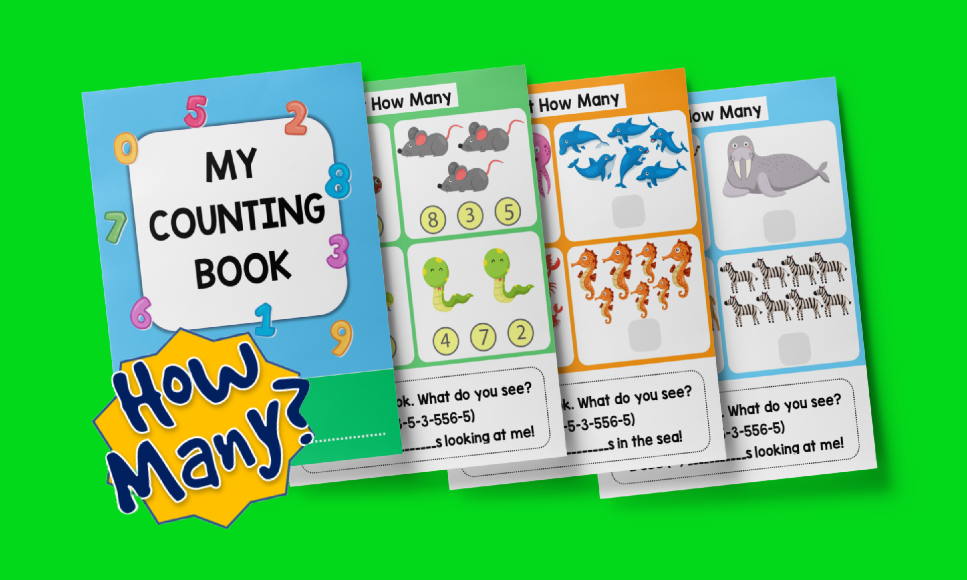 Printable counting book