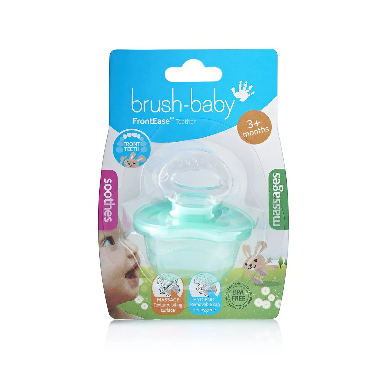 Brush Baby lutt 3 -kuuliste imikute jaoks (roheline)