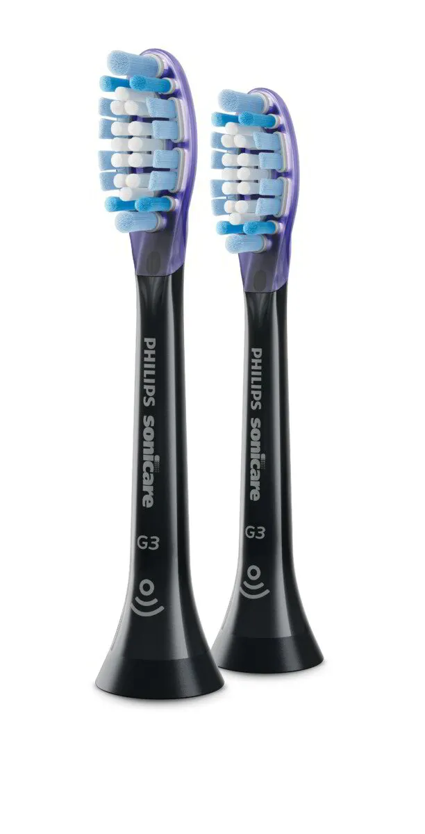 HX9052/33 Philips Sonicare G3 Premium Gum Care zobu birstes uzgaļi, 2 gab melni