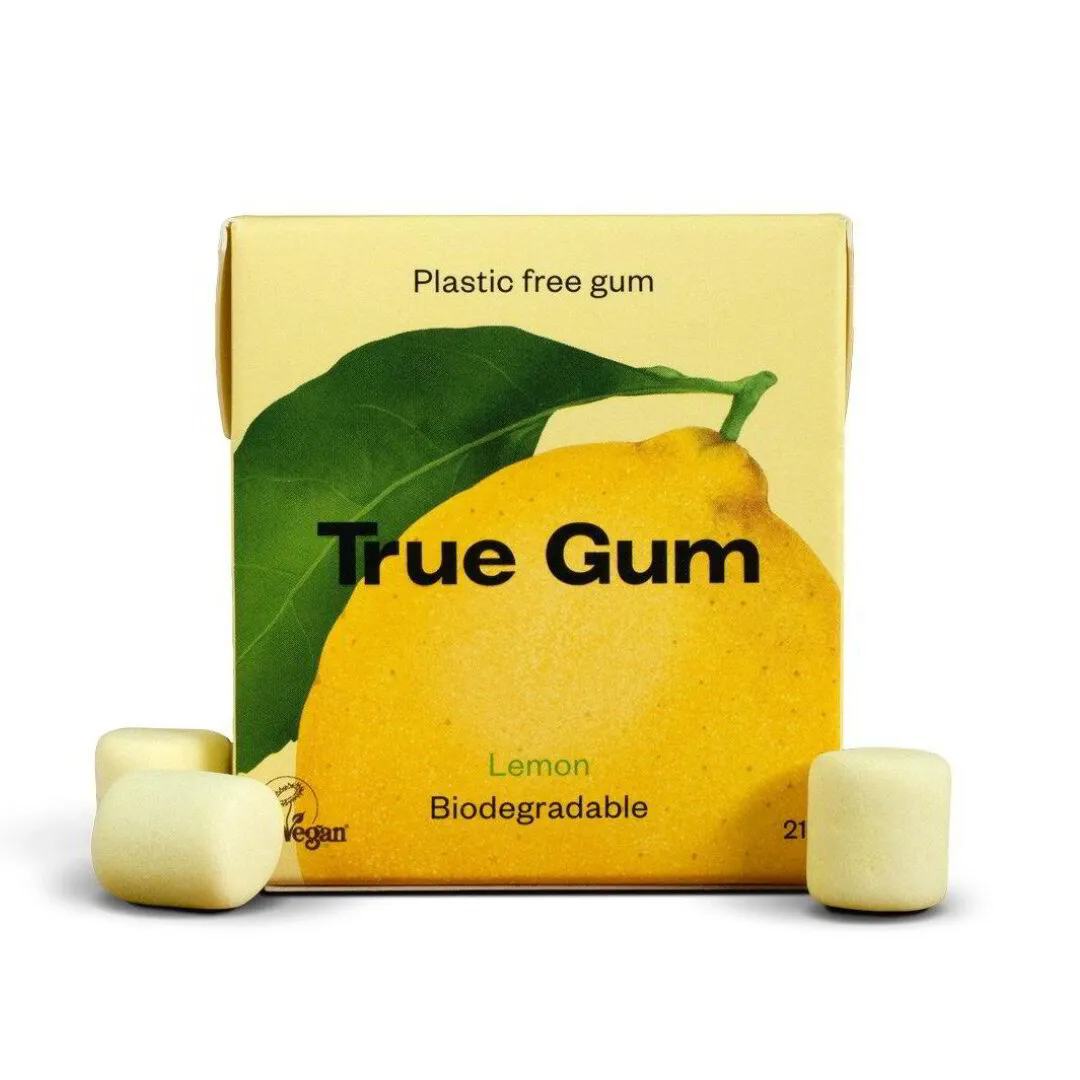 True Gum košļājamā gumija bez cukura, citrons