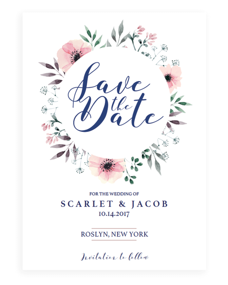 Save The Date Postcard Templates