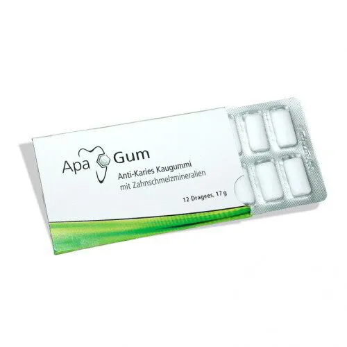ApaGum karieso kramtomoji guma (12 vnt. pakuotėje)